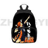 Haikyuu Kids Backpack 3D Print Karasuno School Bag 16 Inch Nekoma