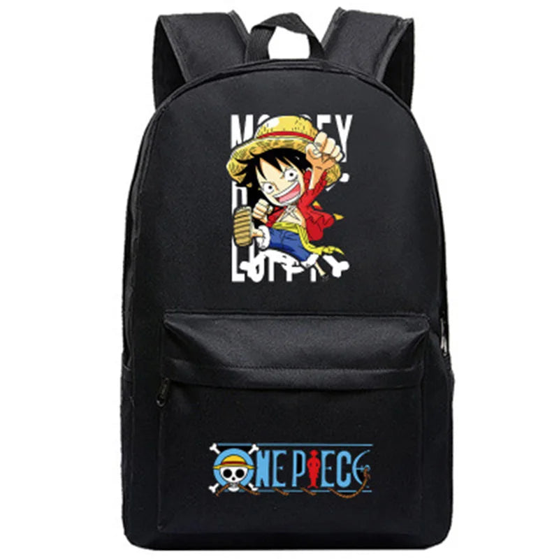 Anime One Piece Trafalgar Law Luffy School Bag Cosplay Backpack