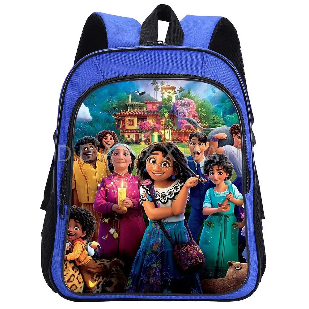 Cartoon Encanto Kids Backpack School Bags Boys Girls Mochila Infantil