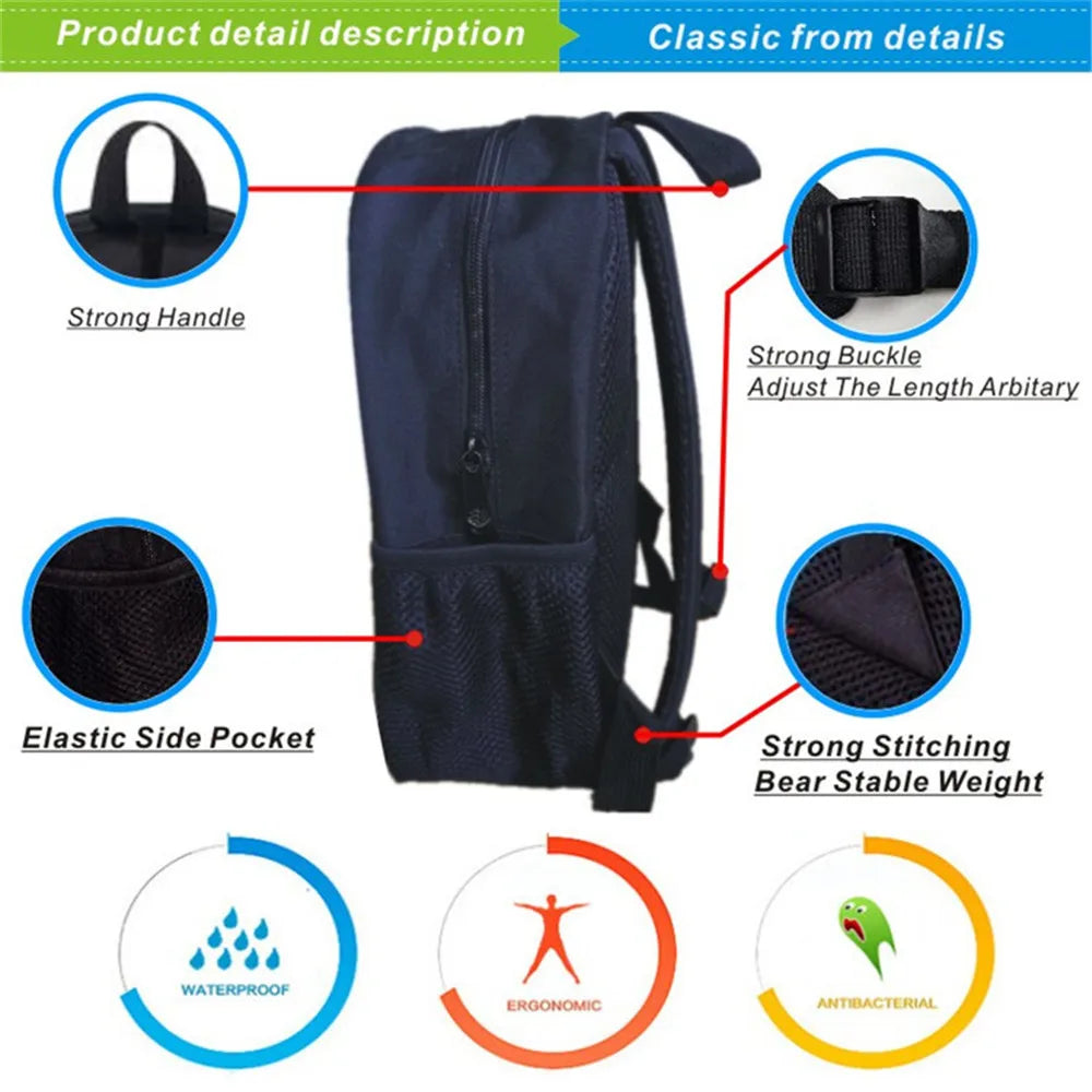 Friday Night Funkin Backpack Kids School Bag