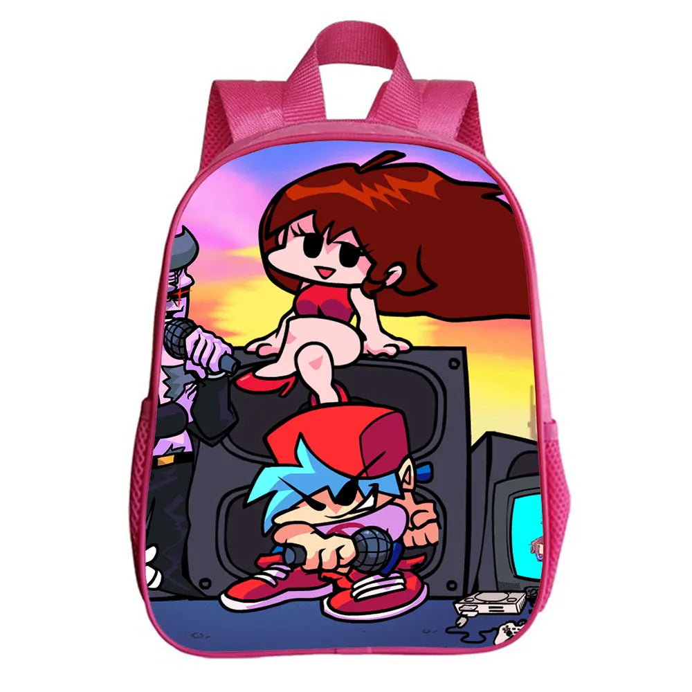 Friday Night Funkin Backpack Schoolbag For Boys
