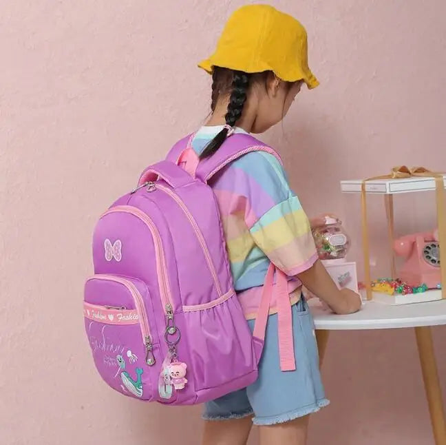 Orthopedic School Bags for Girls Waterproof Backpacks