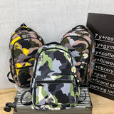 Camouflage Boys Laptop Backpacks Girl Travel Bags School Students