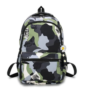 Camouflage Boys Laptop Backpacks Girl Travel Bags School Students