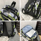 Camouflage Boys Laptop Backpacks Girl Travel Bags School Students