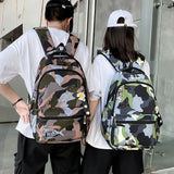 Camouflage Boys Laptop Backpacks Girl Travel Bags School Students