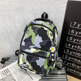 Camouflage Boys Laptop Backpacks Girl Travel Bags School Students