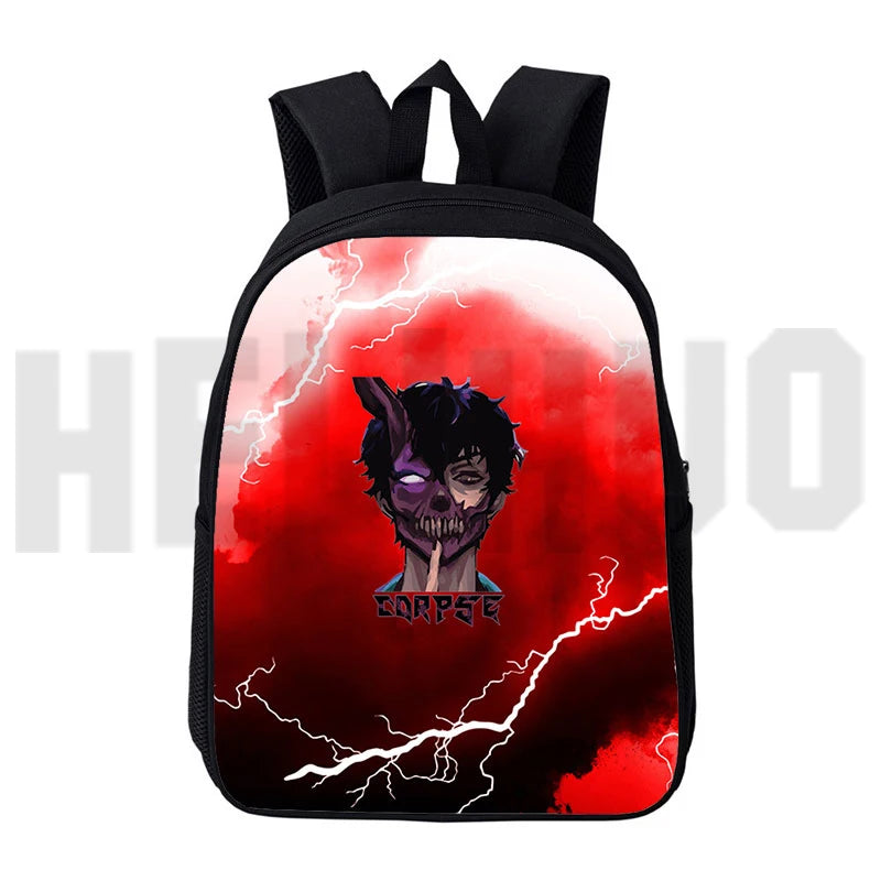 Corpse Husband Backpack 3D Anime Travel Daily Pack for School 12/16 Inch