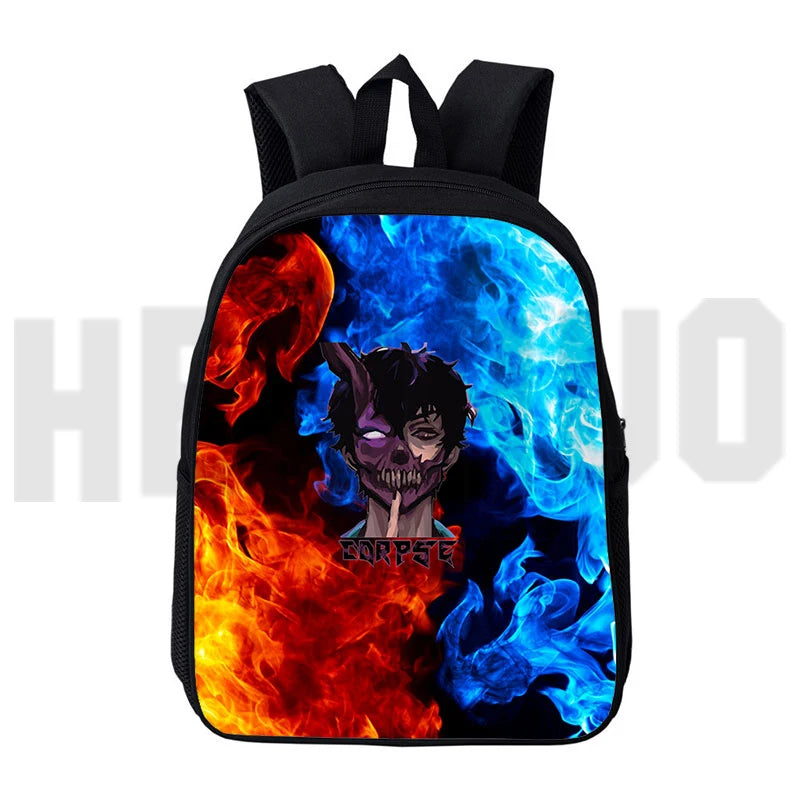 Corpse Husband Backpack 3D Anime Travel Daily Pack for School 12/16 Inch