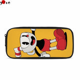 Kid's Cuphead Game Mugman Pencil Case for School Supplies
