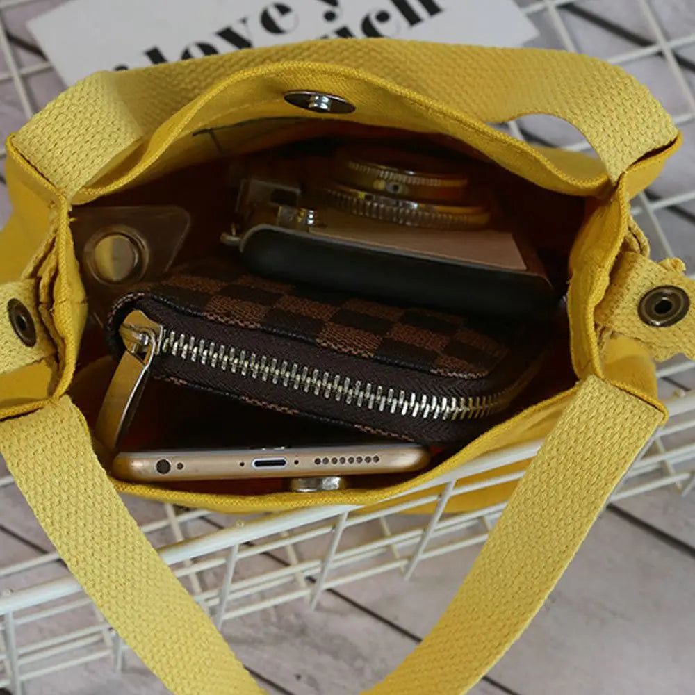 Women's Canvas Shoulder Bag - Large