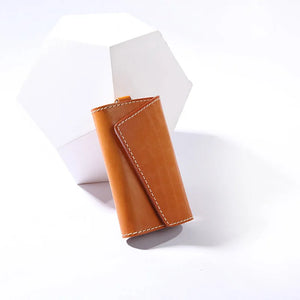 Men Leather Key Wallets Zipper Key Wallet Multifuctional Key Case
