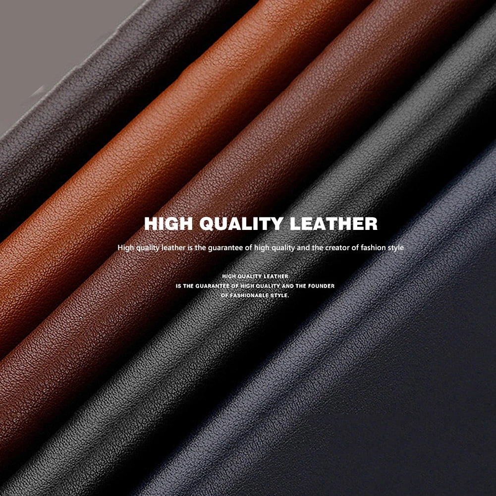 Stylish Men's Short Leather Wallet Money Clip Carteira Masculina