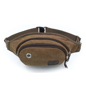 Casual Waist Pack Canvas Small Capacity Crossbody Men Women Fanny Bag