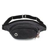 Casual Waist Pack Canvas Small Capacity Crossbody Men Women Fanny Bag