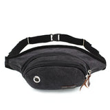 Casual Waist Pack Canvas Small Capacity Crossbody Men Women Fanny Bag