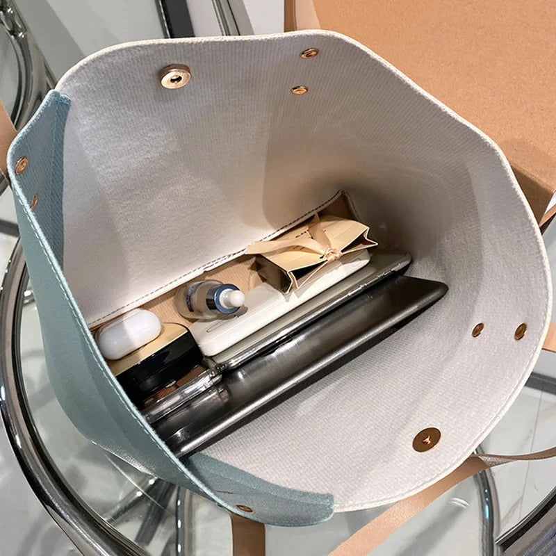 Large Women's Bag Shoulder Bags High Pu Leather Ladies Wild Bags