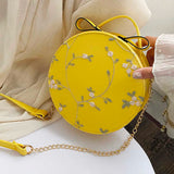 Lovely Lace Round Handbag High PU Leather Crossbody Bags For Women