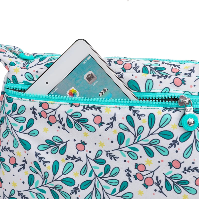 Women Shoulder Bag Multi-layer Messenger Bag Nylon Travel CrossBody Bag 8 colors