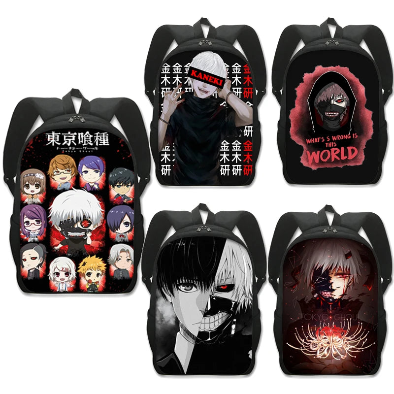 Tokyo Ghoul Backpack Travel Shoulder Bag Students Boys Girls Mochila Schoolbag