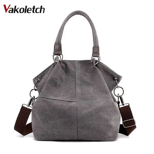 Casual Canvas Shoulder Bag Large Capacity Hobos Bag KL789