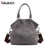 Casual Canvas Shoulder Bag Large Capacity Hobos Bag KL789