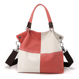 Casual Canvas Bag Women Portable Messenger Bag Large Capacity Bag