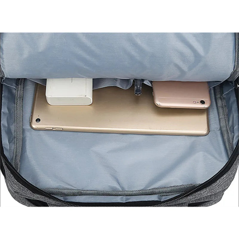 Canvas Zipper Backpack Large Capacity Multifunctional Bag