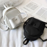 Mini PU Leather Backpack for Women Travel