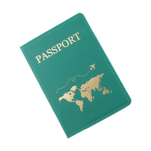World Map Passport Cover & Luggage Tag Set