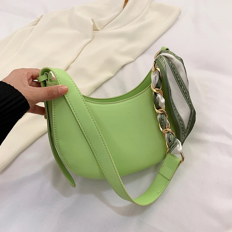 Chic Leather Shoulder Bag for Ladies