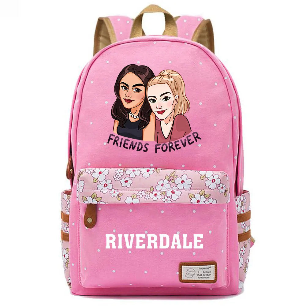 Cartoon Printing Student Schoolbag Floral Backpack