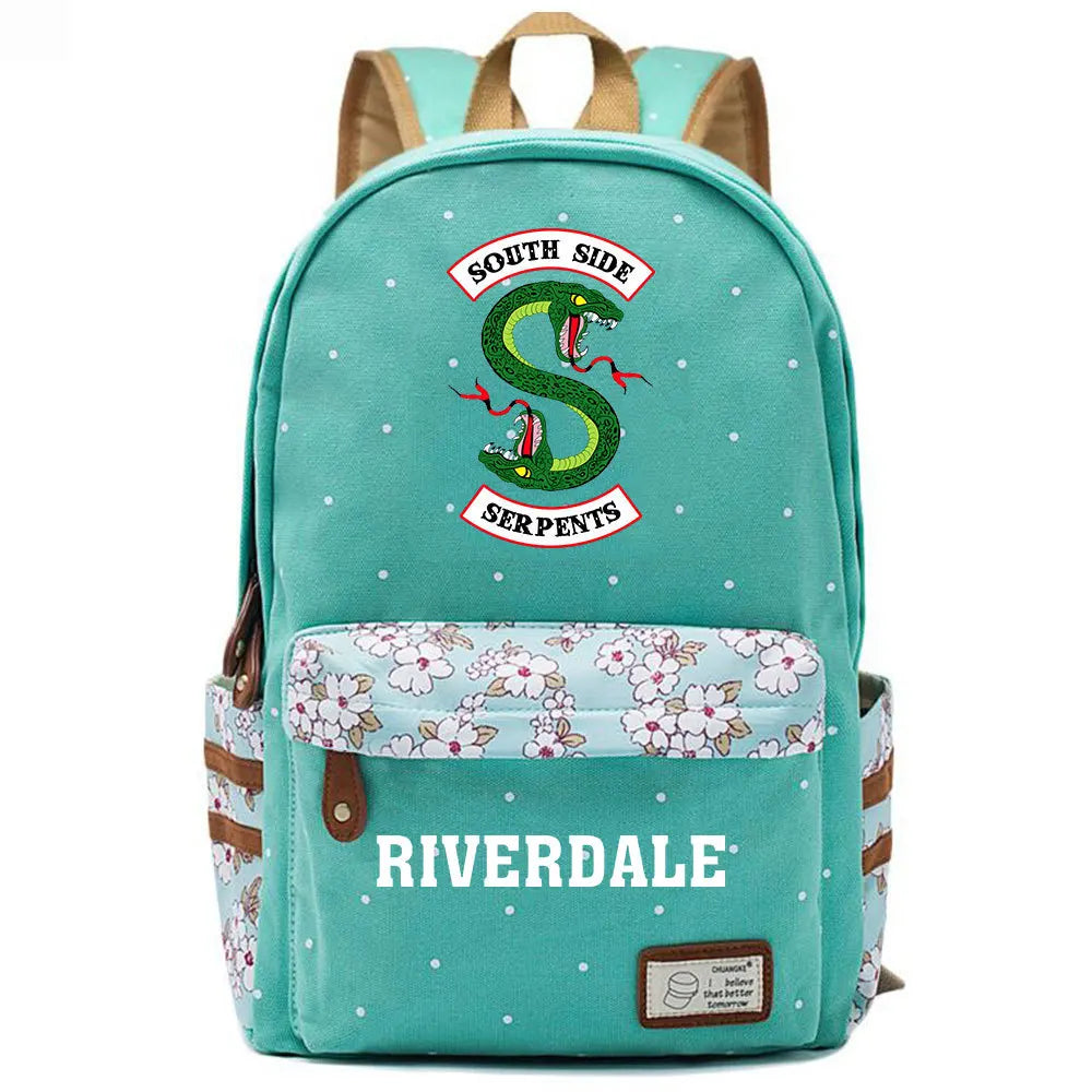 Cartoon Printing Student Schoolbag Floral Backpack