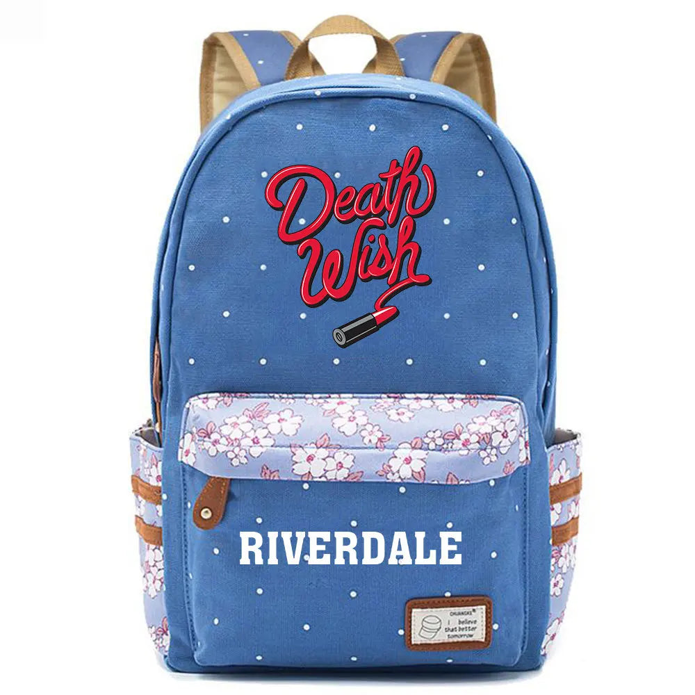 Cartoon Printing Student Schoolbag Floral Backpack