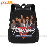 Huey Lewis And The News Rock N Roll Backpack Vintage Style Large Capacity