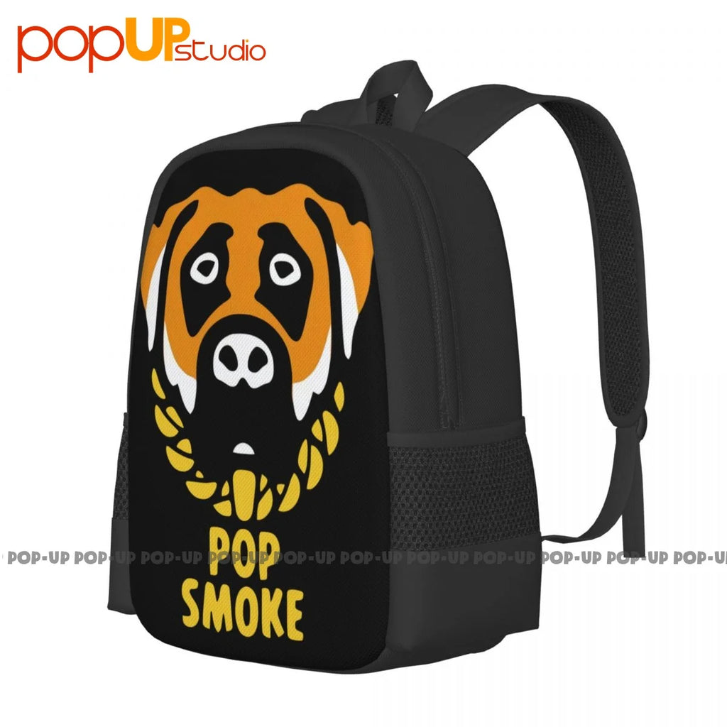Pop Smoke Backpack Large Capacity School Storage Bag