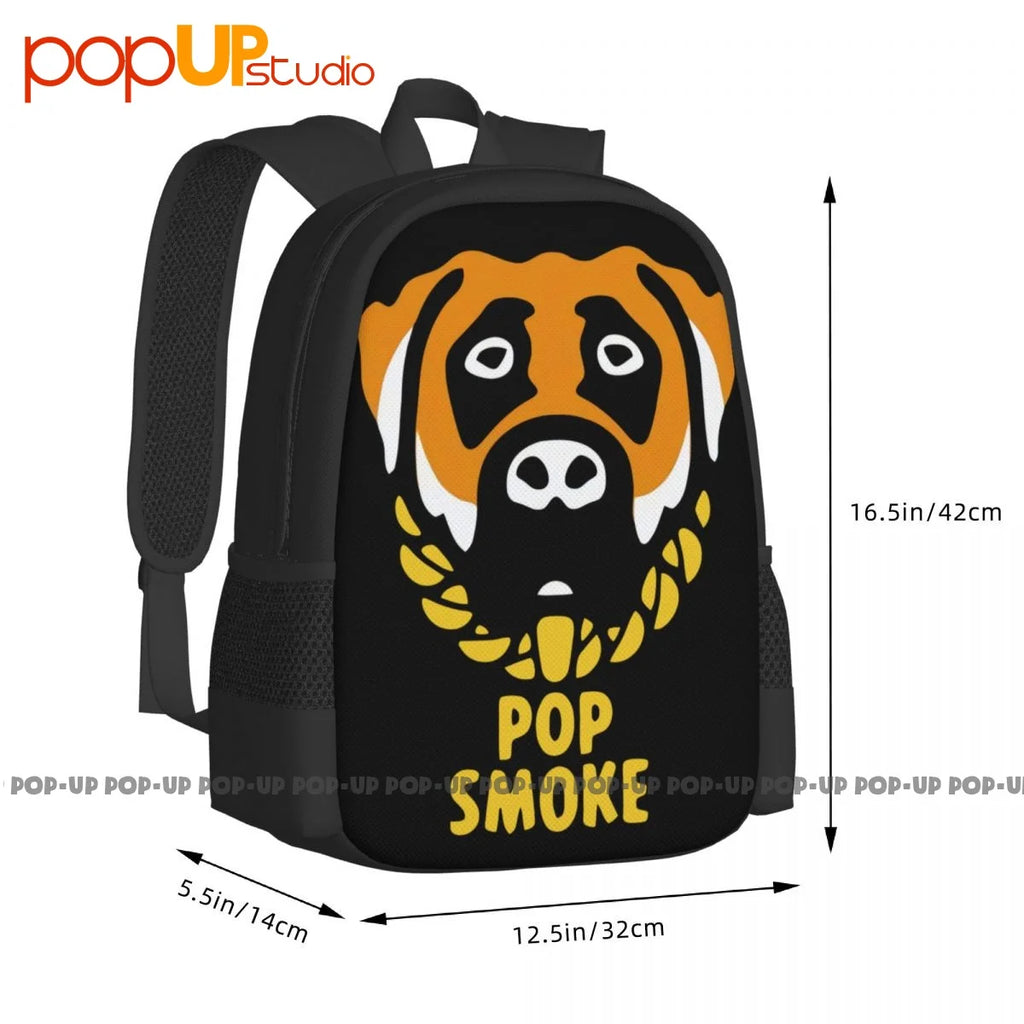 Pop Smoke Backpack Large Capacity School Storage Bag