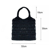 Bohemian Summer Handbag Women Cotton Crochet Tote Bag