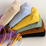 Corduroy Mini Shoulder Messenger Bag for Women