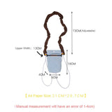 Corduroy Mini Shoulder Messenger Bag for Women