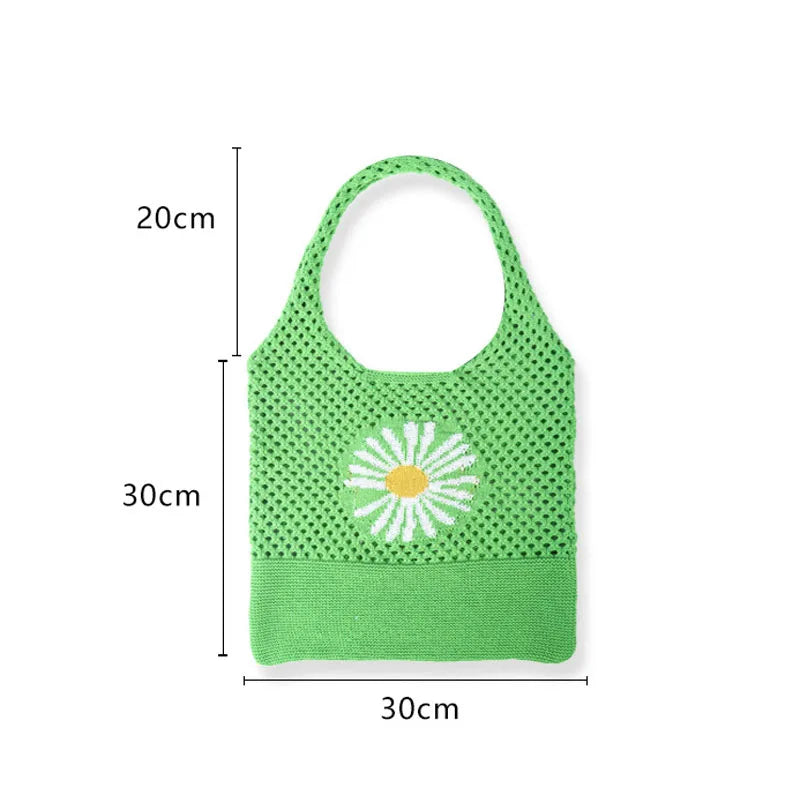 Girl's Daisy Shoulder Bag Casual Tote Handbag