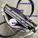 Thickened Canvas Bag College Student Portable Schoolbag Square Handbag