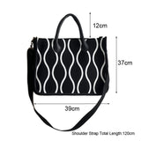 Thickened Canvas Bag College Student Portable Schoolbag Square Handbag