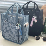 Thickened Student Lunch Box Shoulder Bag Casual Tote Canvas Handbag