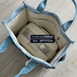 Thickened Student Lunch Box Shoulder Bag Casual Tote Canvas Handbag