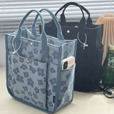 Thickened Student Lunch Box Shoulder Bag Casual Tote Canvas Handbag