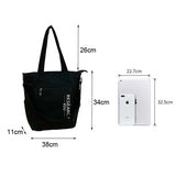 Waterproof Canvas Shoulder Bag for College Student Girl