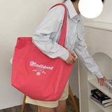Women's Cloth Tote Bags Large Capacity Cotton Canvas Shoulder Bag Handbag