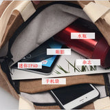 Corduroy Shoulder Messenger Bag Canvas Ladies Casual Totes Shopping Bags