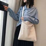 Corduroy Shoulder Messenger Bag Canvas Ladies Casual Totes Shopping Bags